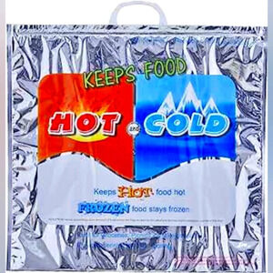 Hot and Cold Reusable Insulated Bag Food Storage for Frozen Items & Hot Items